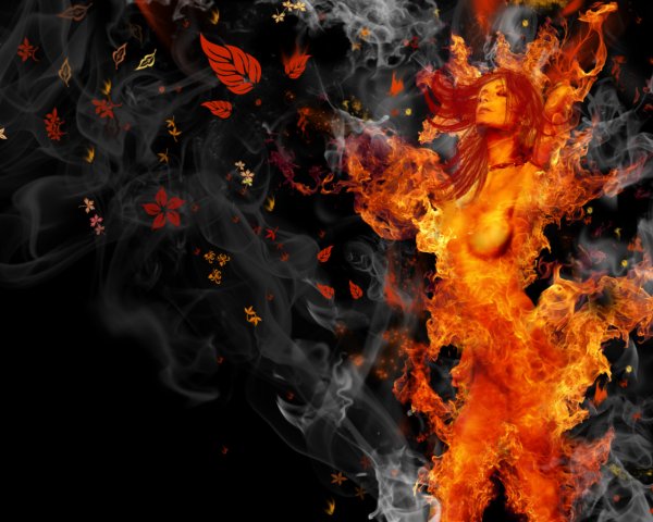 Огненная абстракция