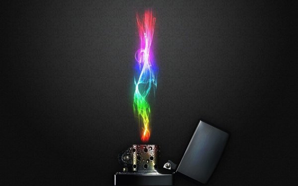 Разноцветный огонь