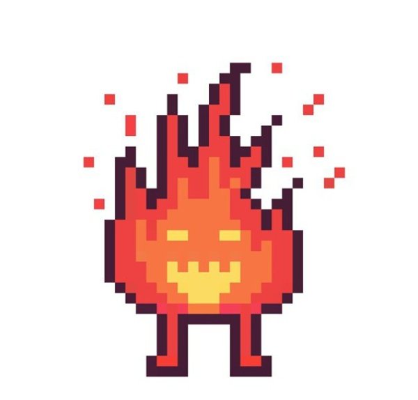 Рисование по клеткам Fire