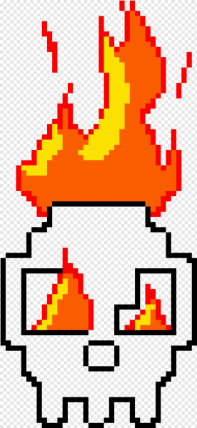Пиксель рисунки по клеточкам огонь