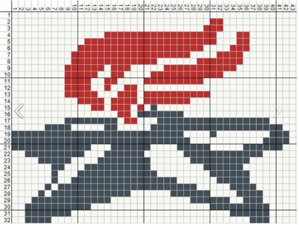 Вышивка крестом 9 мая схемы