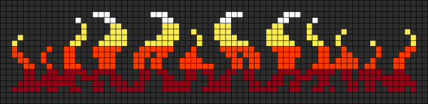 Фенечка пламя