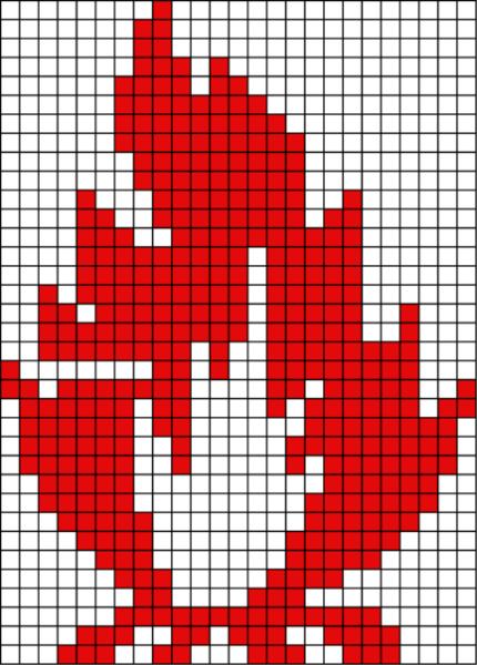 Рисование по клеточкам к 9 мая