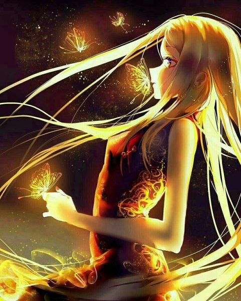 Огненная девочка аниме