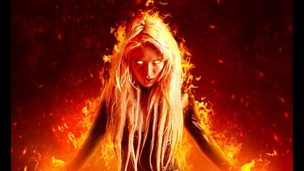 Девушка пламя