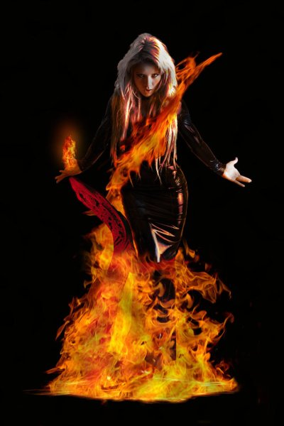 Женщина огонь