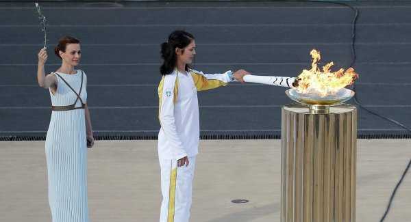 Олимпийский огонь в Рио-де-Жанейро 2016