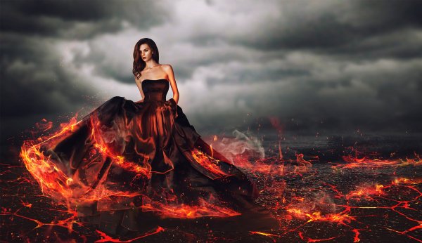 Девушка и огонь