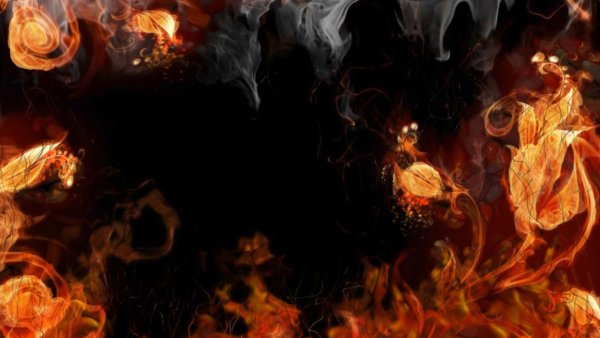 Темный Огненный фон
