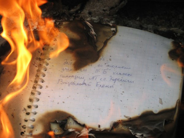 Сгоревшая рукопись