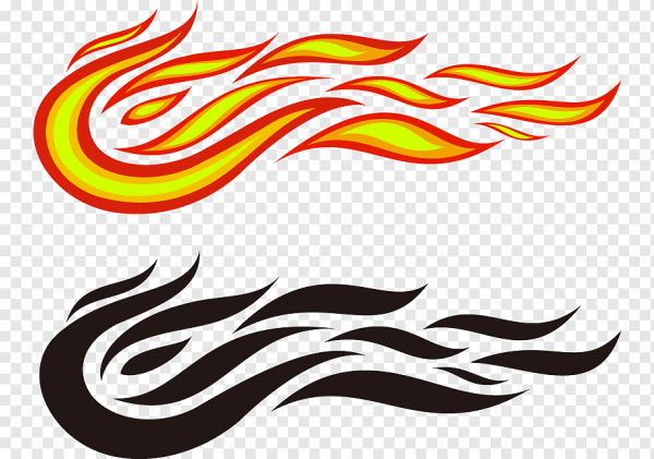 Орнамент в полосе огонь