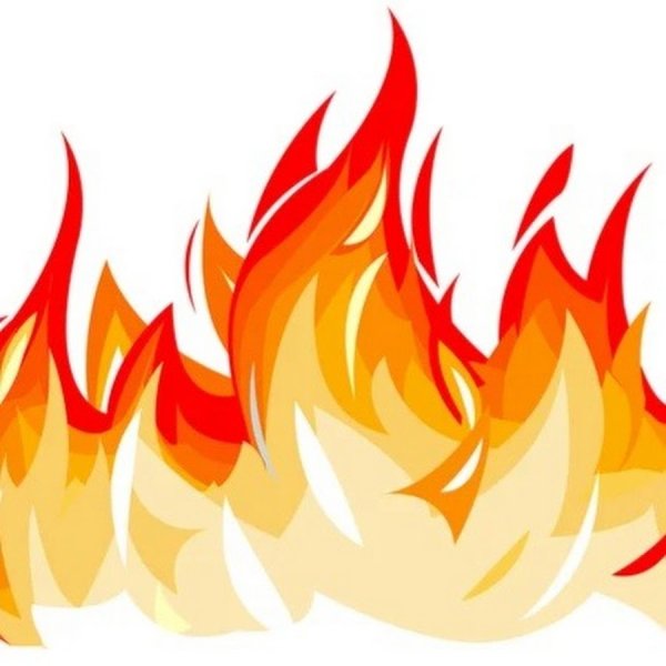 Вытянутый огонь