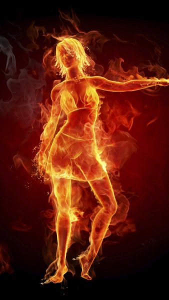 Ярко Огненная девушка