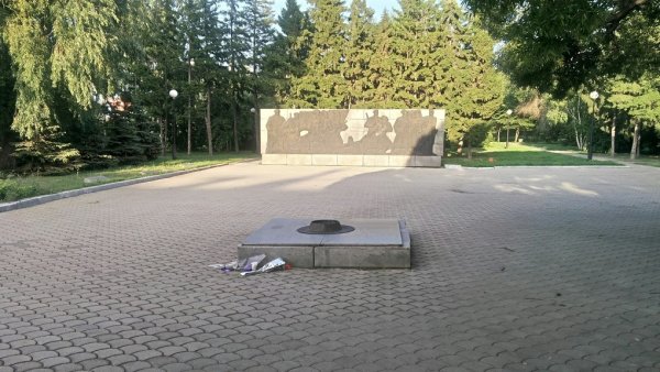 Сквер борцов революции Омск вечный огонь
