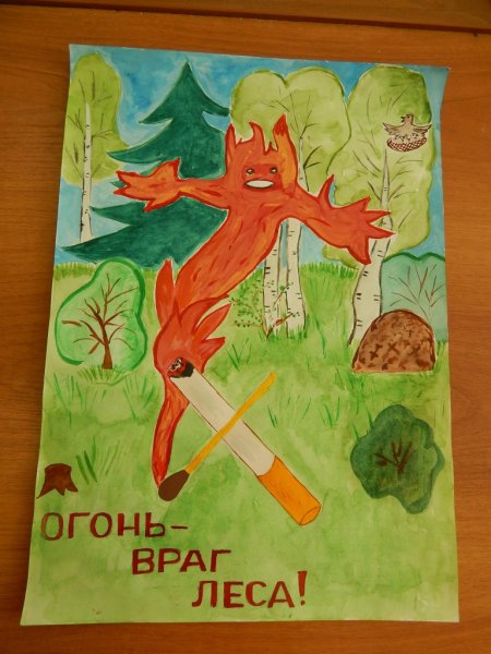 Берегите лес рисунок