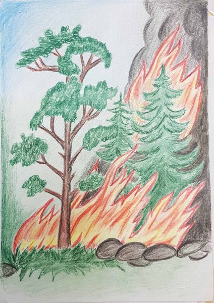 Рисунок на тему лес