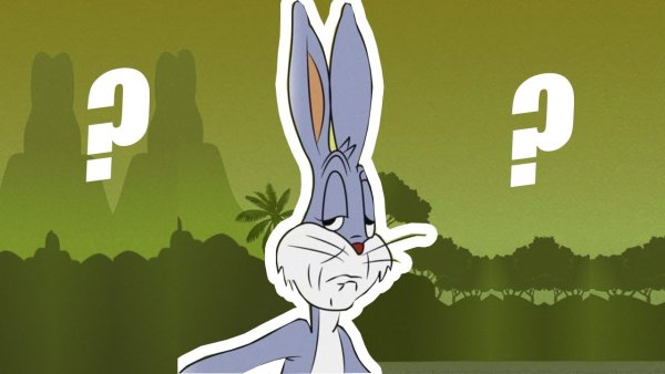Кролик Багз Банни удивлен