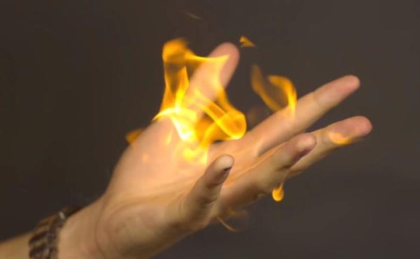 Огонь на пальце