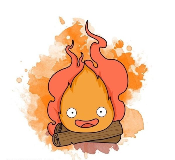 Ходячий замок огонек Кальцифер