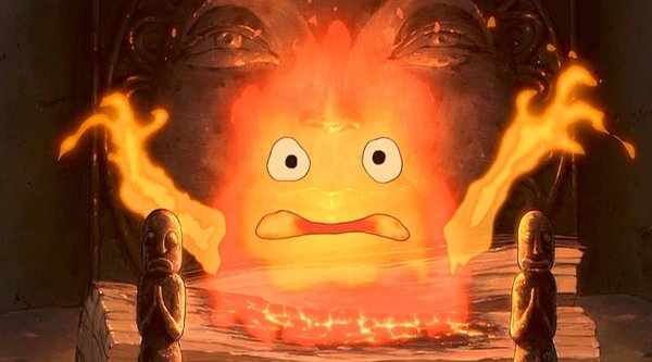 Ходячий замок Хаула Кальцифер