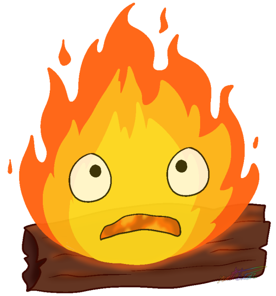 Ходячий замок огонек Кальцифер