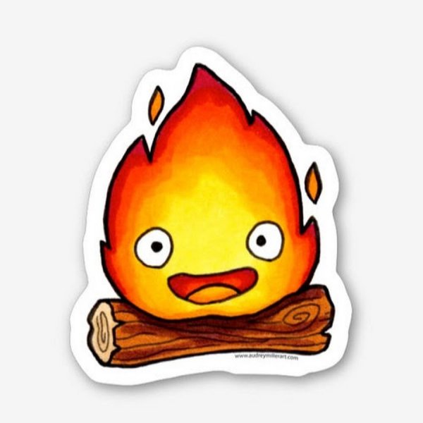 Ходячий замок огонек Кальцифер