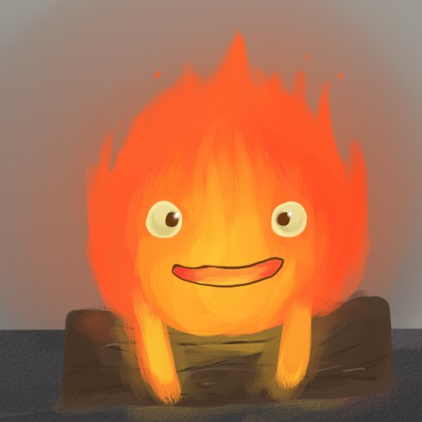 Ходячий замок огонек Кальцифер