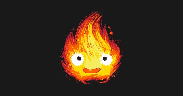 Ходячий замок огонек Кальцифер