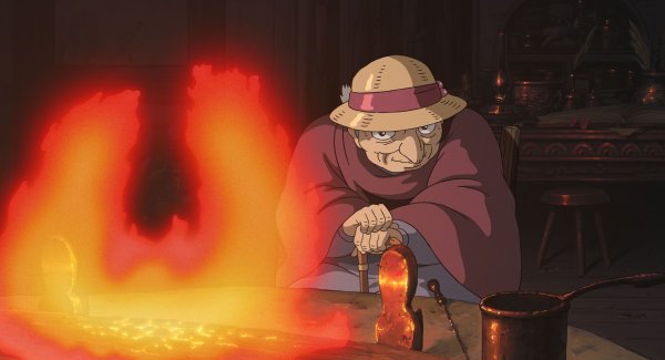 Ходячий замок пламя