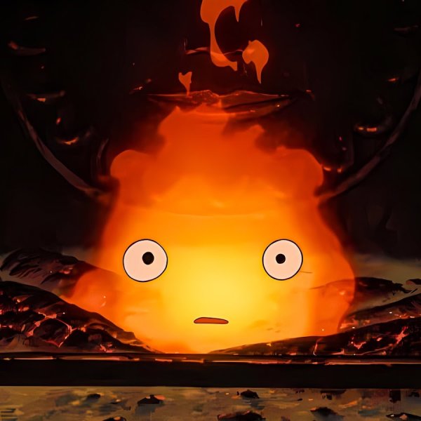 Ходячий замок огонек Кальцифер