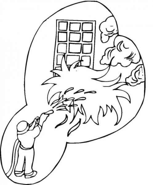 Раскраски на тему огонь