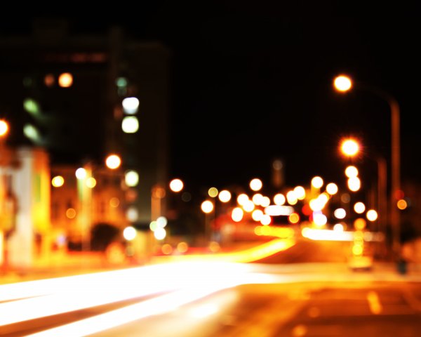 Размытый фон города