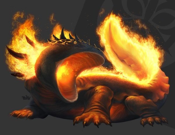 Огненный Элементаль саламандра
