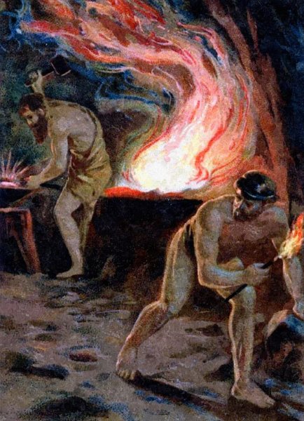 Прометей дарует огонь людям