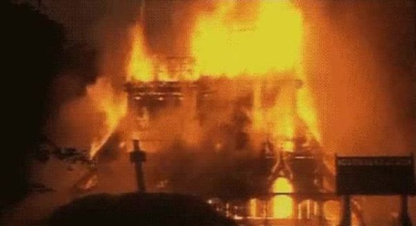 Сгоревшая Церковь Бурзум