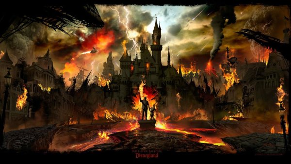 Горящий замок