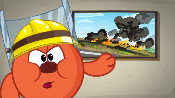 Азбука безопасности Смешарики пожар
