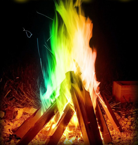 Разноцветное пламя