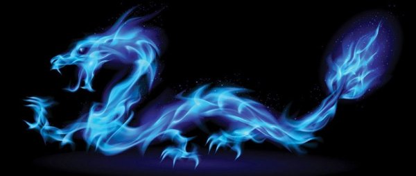 Дракон синего огня