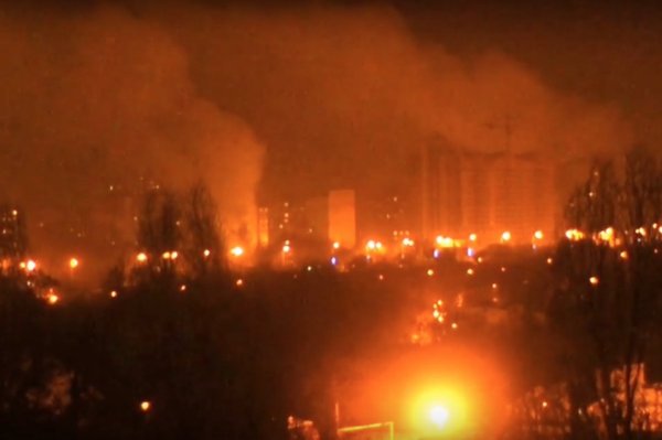 Донбасс ночью