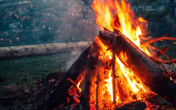 Картинки у костра на природе