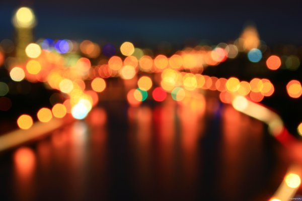 Ночной город огни