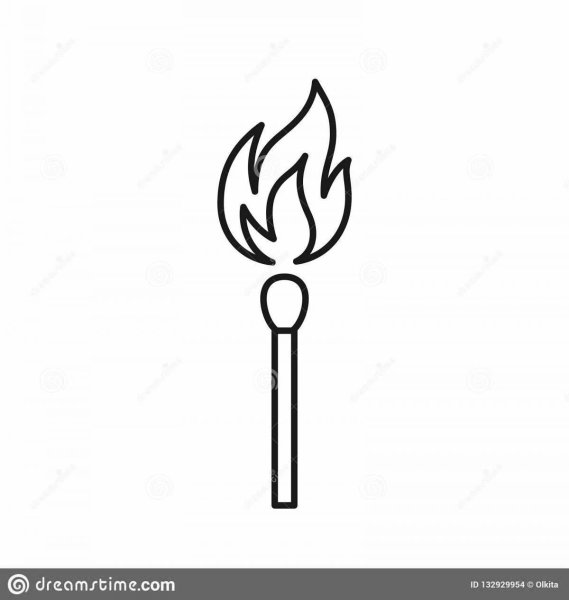 Спичка для раскрашивания