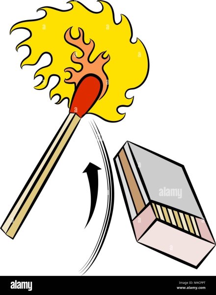 Спички на прозрачном фоне