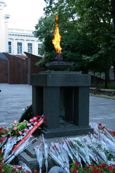 Вечный огонь в городе Новороссийске