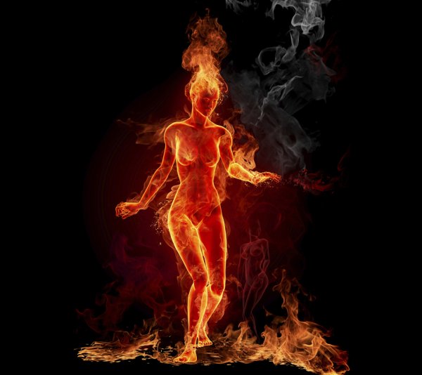 Огненная девушка