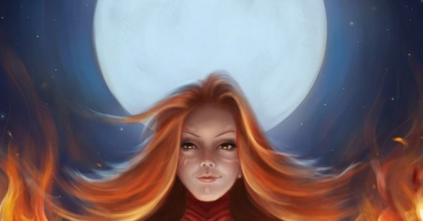 Девушка огонь прикол