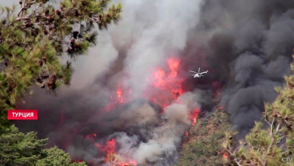 Лесные пожары в Турции 2021