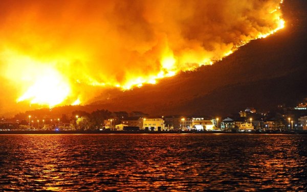 Пожары в Черногории