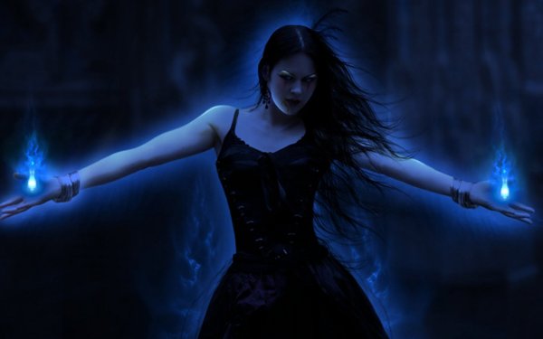 Ведьма колдует